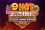 9 Hot Fruits Stick and Spin 3x3